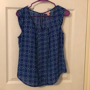 5 for $20! Blue sleeveless top